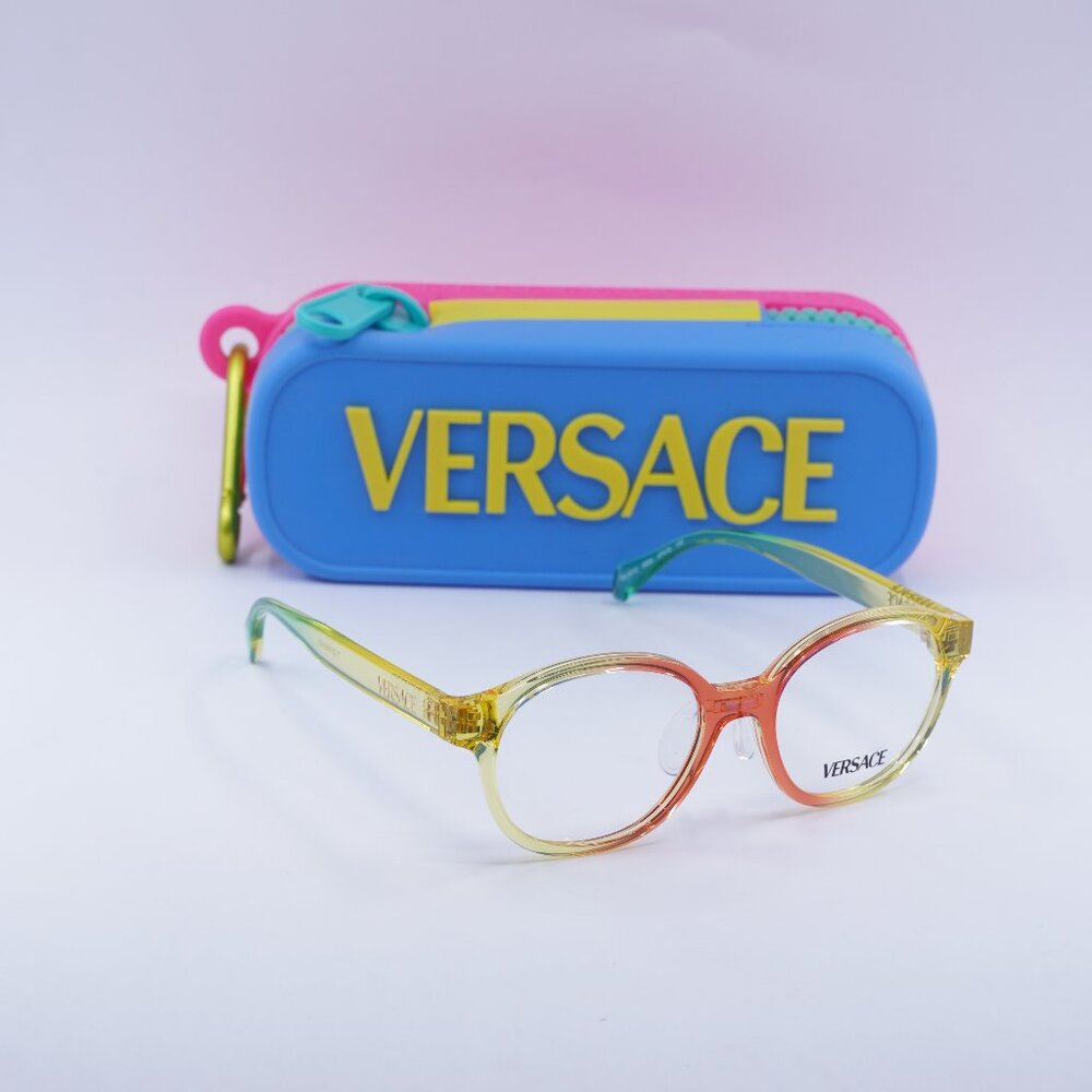Versace Kids VK3012 5530 Round Eyeglasses 47mm - Gradient Orange Green